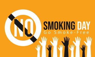 Support No Smoking Day Movement vector