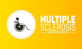 Support and Hope During Multiple Sclerosis Awareness Month vector