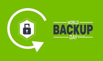 Save Your Data World Backup Day vector