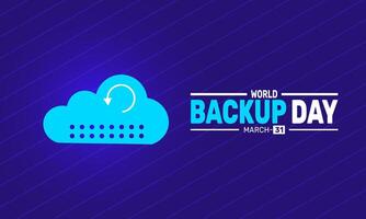 Cloud Storage and Backup Reminder vector
