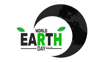 World Earth Day reminds us to protect our planet by reducing waste saving energy and preserving nature for future generations vector