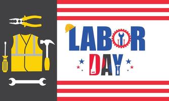 Labor Day Workers Appreciation Background vector