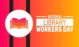 Honoring Library Workers on National Library Workers Day vector
