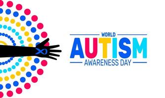 Join the global movement on World Autism Awareness Day to promote inclusion and break down autism stigma. vector