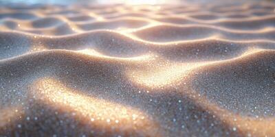 a close up of sand on the beach photo