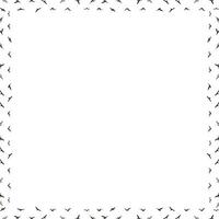 Silhouette of flying birds frame. Starling birds flock in the sky template. Frame with empty space for your text vector