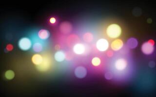 Pastel Bokeh Light Blur on Soft Blue BackgroundAbstract dreamy dots in pink, white, and cyan floating gently, Background decoration vector