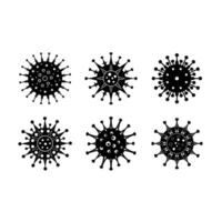 Editable virus structure for medical, scientific, and educational digital projects. vector