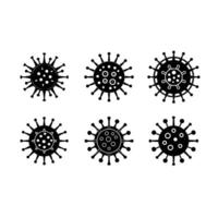 Virus Icon Graphic Design File Virus Symbol for Digital Projects vector