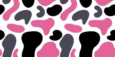 Colorful abstract seamless pattern featuring playful shapes in vibrant hues and contrasting colors vector