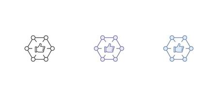 Connection icon. Community Hub network connection isolated on grey background. vector