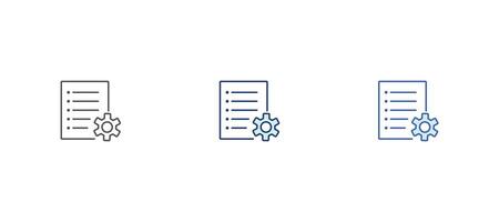 Plan icon in different style illustration. Report icon vector