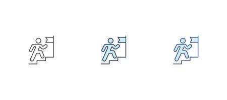 Target goal icon symbol design. Business strategy step to success. goal and target achievement concept stock vector