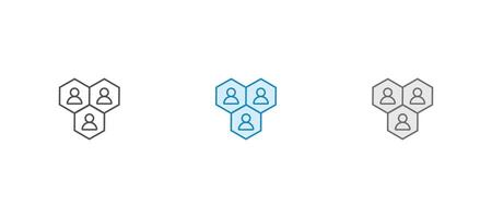Community icon set. Containing people, friendship, social, diversity, village, relationships, support and community development icons. Solid icon collection. vector
