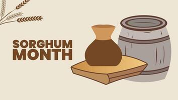 Sorghum Month background template. Sorghum Spotlight, The Ancient Grain with Modern Power vector