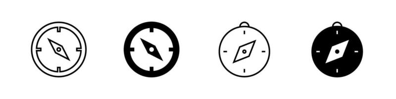Compass icon. Ideal for navigation or adventure designs. vector