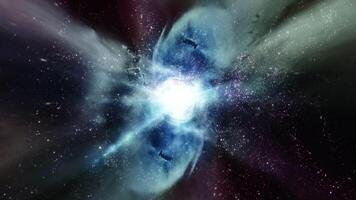 Traveling through star fields in space loop video