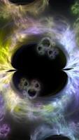 Fractal Light Forms Vertical Animation Loop video