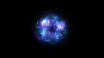 Blue wave sparkle exploding power motion effect overlay video