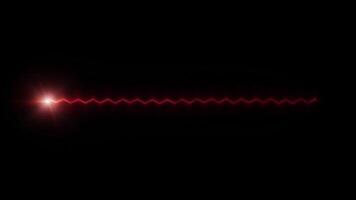 Red Triangle wavy laser spell casting loop motion effect video