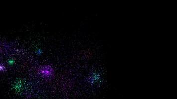 Colorful Particle pop explode around screen effect overlay video