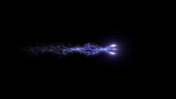 Particle spirit running with flare light follow the way effect overlay video