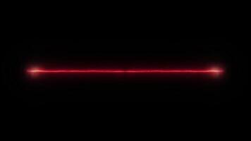 Red light Laser power with sparkling both side effect video