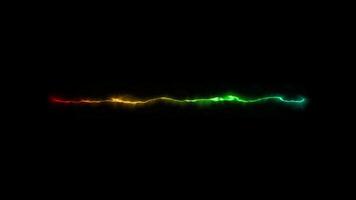 Orage Green gradient lightning spell line effect overlay video