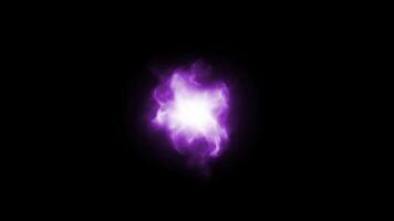 Purple magical energy aura glowing loop motion effect overlay video