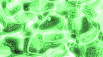 Green abstract bubbles with flowing effect. Ideal for backgrounds, wallpaper, design projects, naturethemed concepts, or environmental campaigns. video