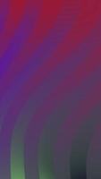 The image depicts an abstract composition with curved diagonal bands of red purple green and dark blue hues creating a layered effect video