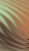 A gradient rippled abstract background in shades of brown and green with black sharp triangular shapes on the right video