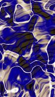 Abstract design with blue gold and black wavy lines creating an undulating effect video