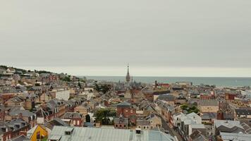 View of the city of normandy from the top of a building photo
