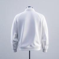 White track jacket mockup on a white background photo