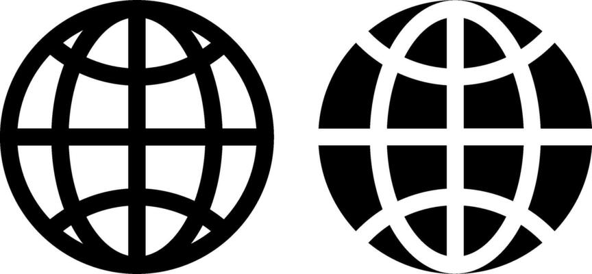 web icon or globe