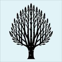 Isolated Asparagus Shape Graphic for Food Designs vector