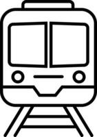 Train line icon. ancient train front view symbol template for graphic and web design. a black and white illustration of a train. vector