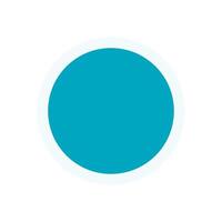 Brutalist circle icon sticker. Abstract geometric shape. This modern symbol stands as a bold element in flat design. Use it in contemporary projects, branding, or digital art to evoke a minimalist vector