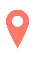 Flat map icon designed for navigation. Simple location symbol illustrating GPS functionality. This digital icon enhances navigation processes, flat design, suitable for technology, application vector