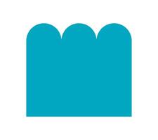 Brutalist abstract shape icon. Modern minimal figure element. Bold design, flat style, y2k aesthetic, perfect for contemporary art and graphic projects. vector