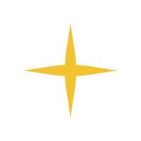 Bold star icon. Modern abstract shape with flat design. A symbol of contemporary brutalism, this element adds a y2k aesthetic to any context. Perfect for creative projects and graphic decoration. vector