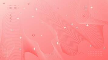 Abstract modern pink pastel background of flowing element trend design. Warm color palette. vector