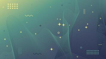 Abstract modern dark background of flowing element trend design. Winter color palette. vector