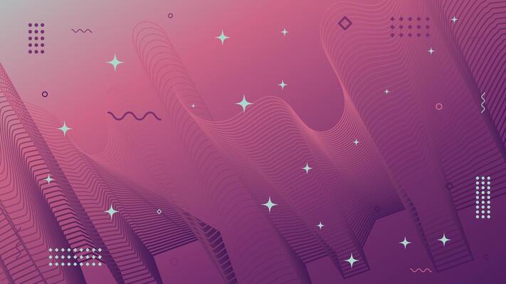 Abstract modern purple background of flowing element trend design. Winter color palette.