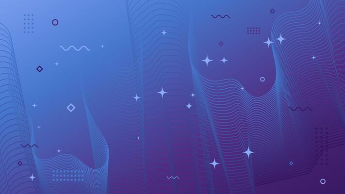 Abstract modern deep blue background of flowing element trend design. Winter color palette.
