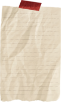A piece of paper with a red sticky note png