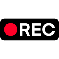 Recording Icon with Red Dot - REC Sign and Screen Capture UI. Camera Frame Viewfinder Overlay png