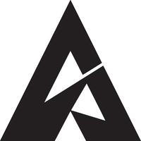 A black and white abstract design featuring triangles and sharp angles in a minimalist style shape vector