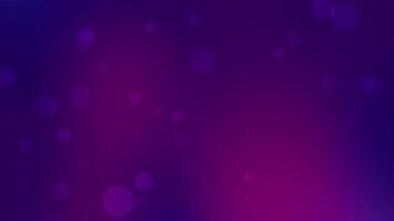 Abstract purple and pink gradient background with soft glowing bokeh circles. Modern and minimal digital backdrop ideal for presentations video